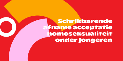 Schrikbarende afname acceptatie homoseksualiteit onder jongeren